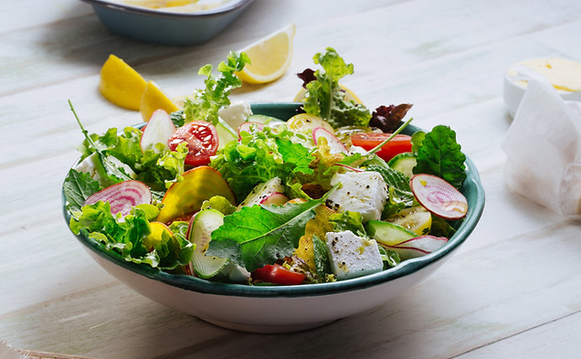 Fresh Green Salad with Feta