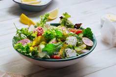 Fresh Green Salad with Feta