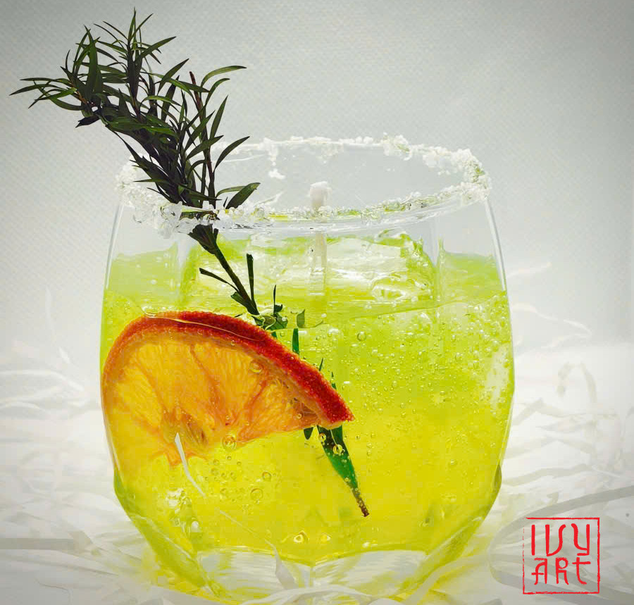 ivy art scented candles orange cocktails
