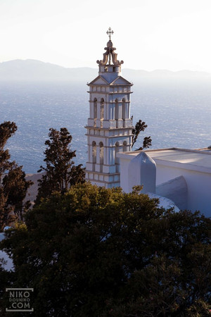 Siros island as seen from Kardiani hilltop