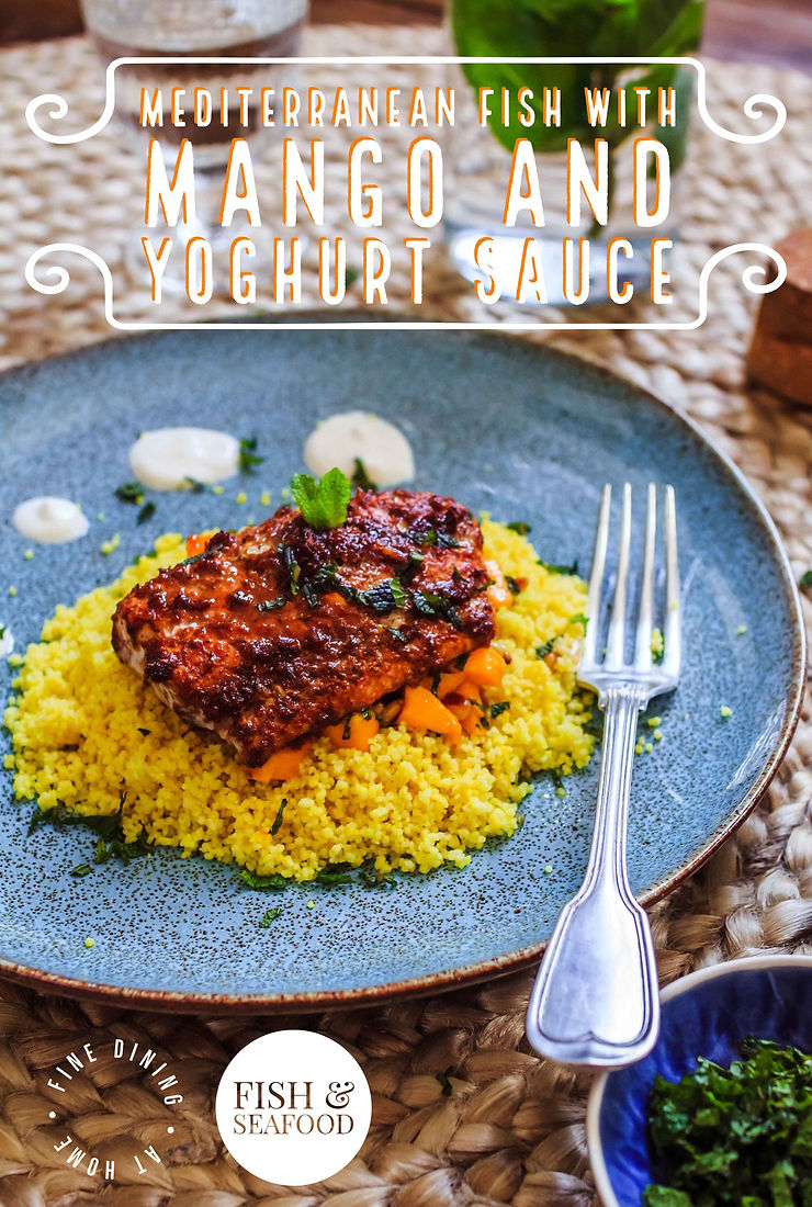 Couscous fish and mango recipe