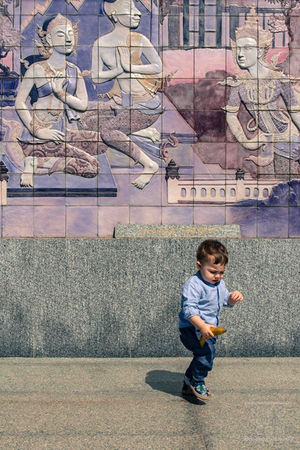 Baby playing at Doi Inthanon photography