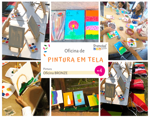 oficina infantil de pintura para crianças