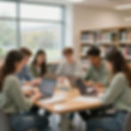 Teens participating in a communication workshop