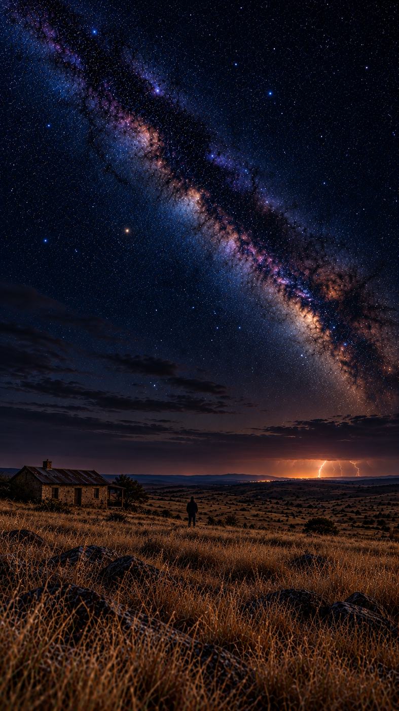 Distant lightning on the Highveld horizon