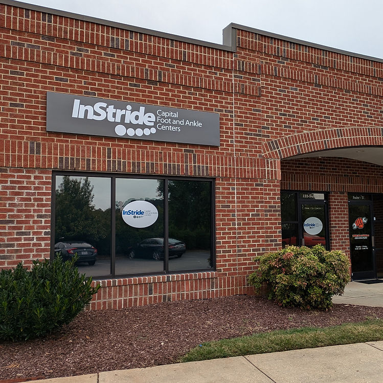 InStride Capital Foot and Ankle Centers Podiatrist Wake Forest Front Sign.jpg
