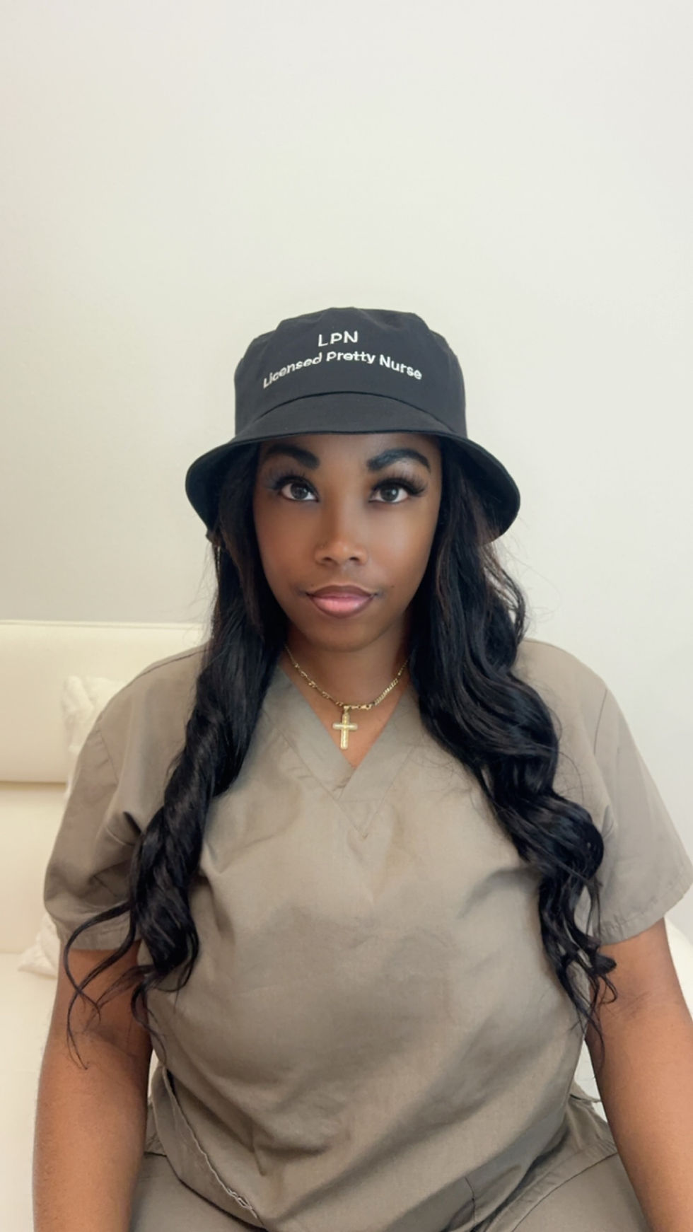 Thumbnail: Licensed Pretty Nurse Bucket Hat