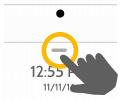 Step 1:  Swipe down to access settings tray