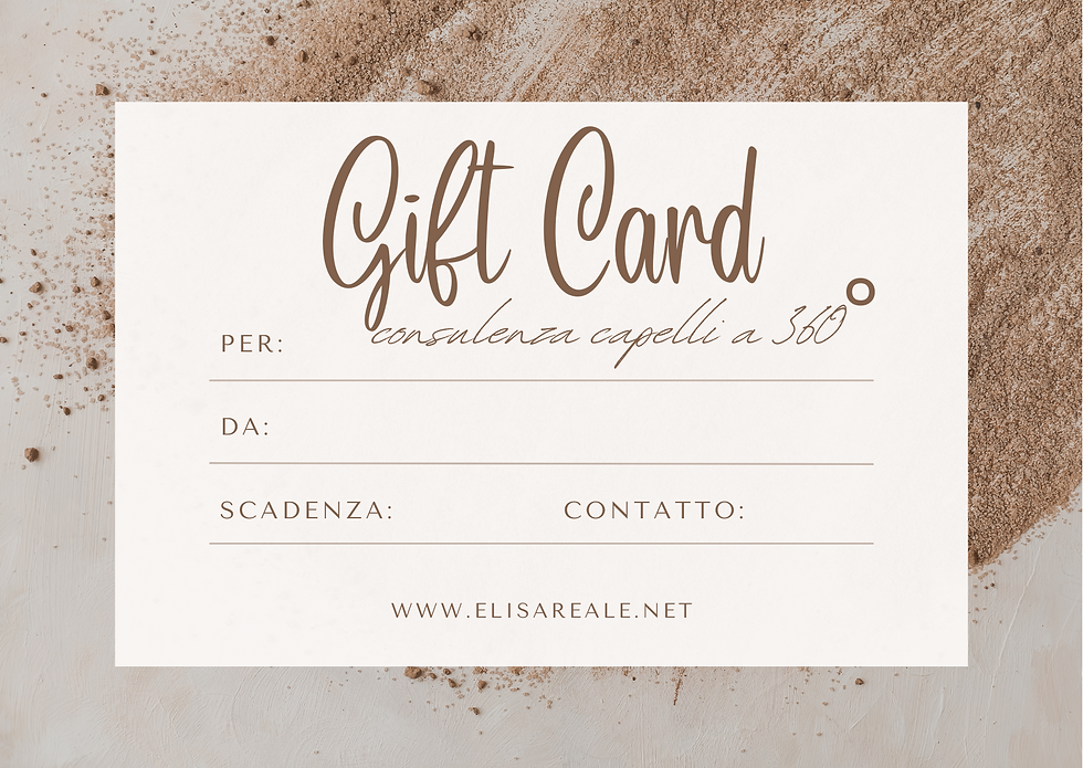 Gift card consulenza capelli Luxury
