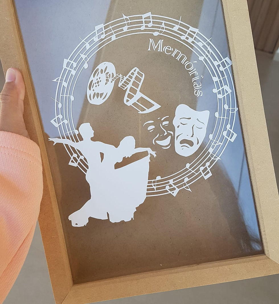 Miniatura: Quadro cofre com frase personalizada para você