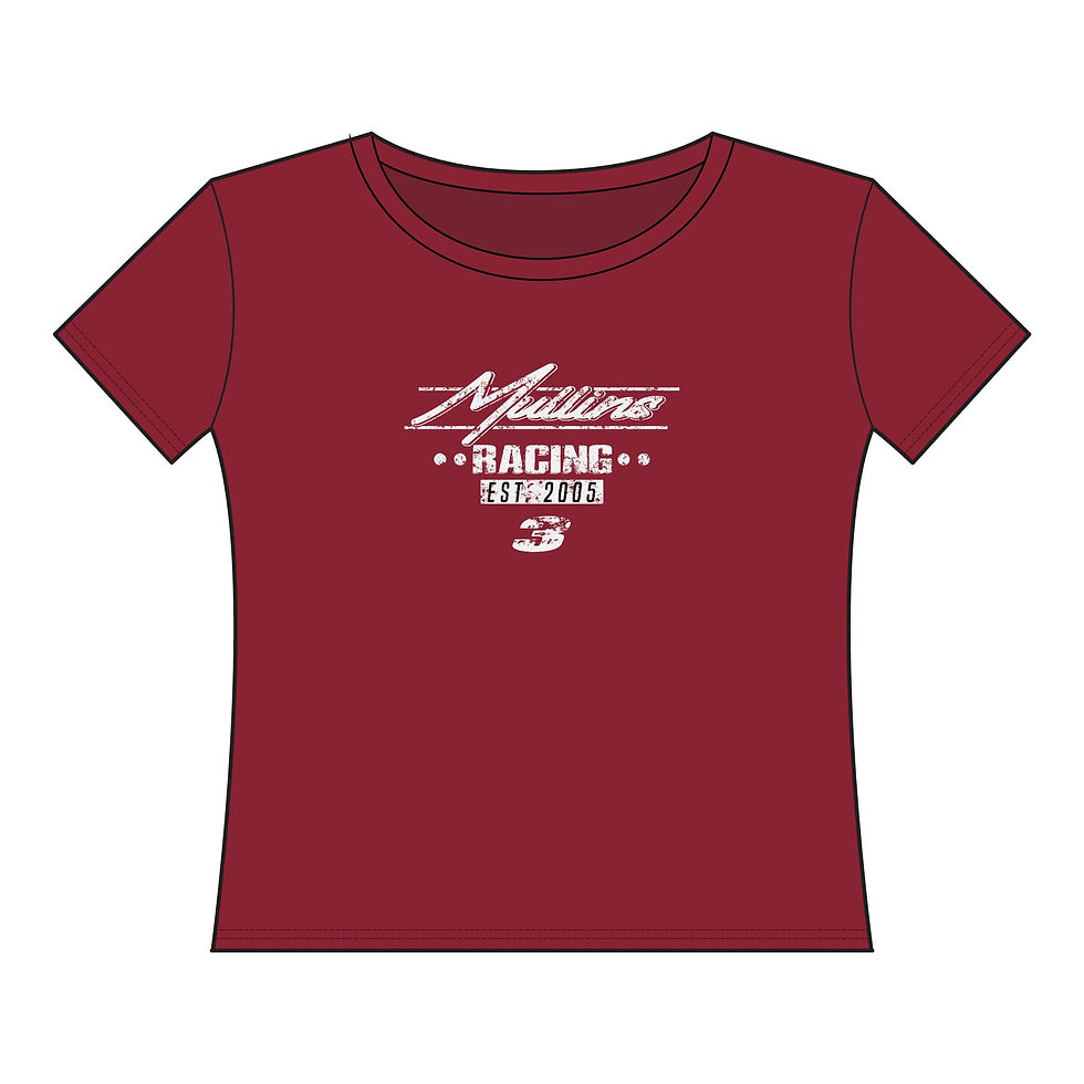 Thumbnail: Women's Curvy Racing Tee - Vintage Style Est. 2006