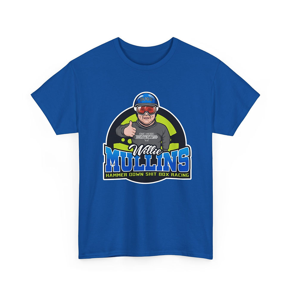 Thumbnail: Willie Mullins Racing T-Shirt — Hammer Down Sh*t Box Racing 