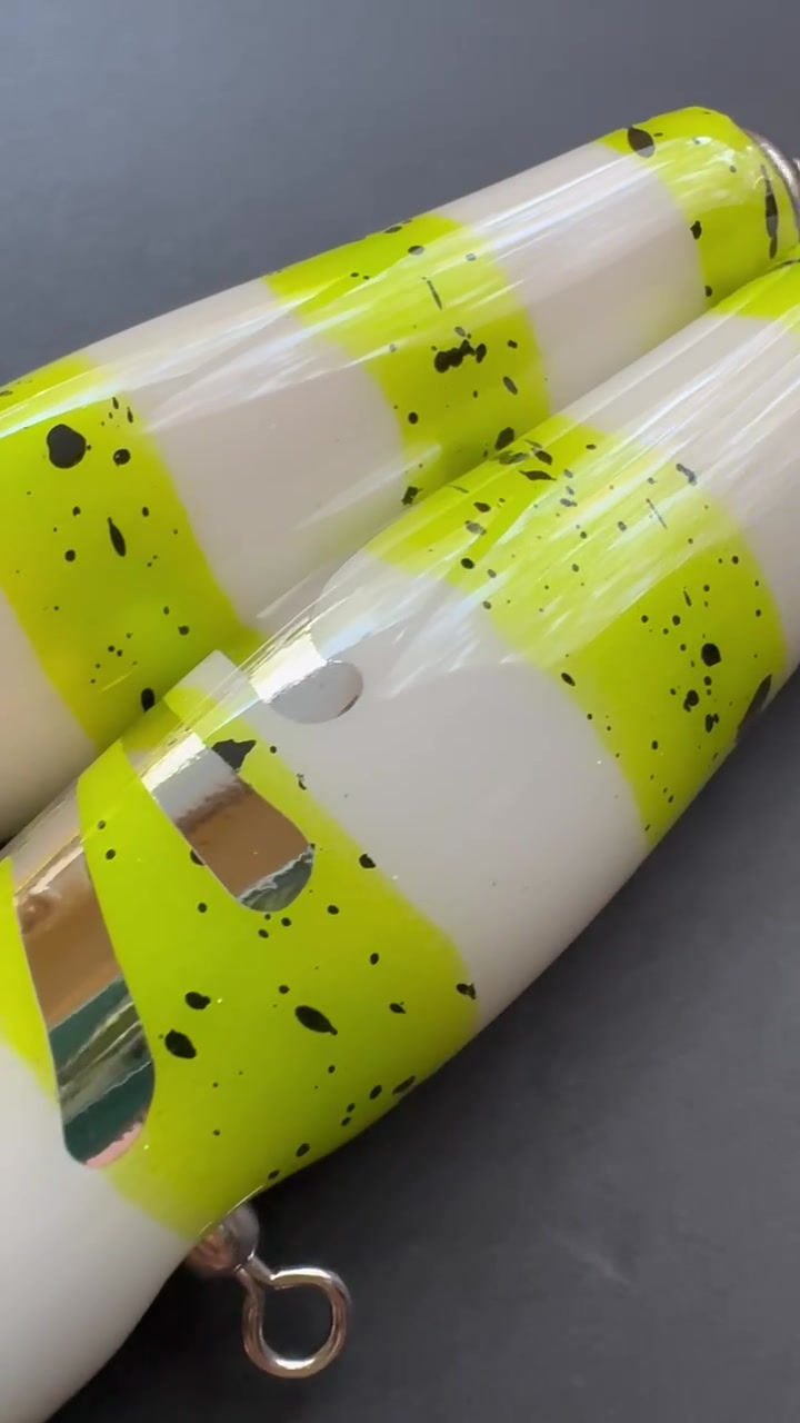 Thumbnail: 180mm popper Lime green Nemo  100g  (Base model) red cedar