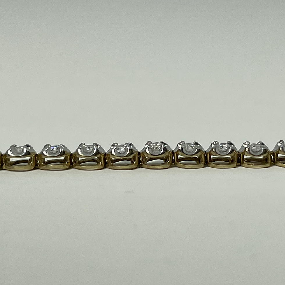 Thumbnail: 10kt Gold 1.00ctw Diamond Tennis Bracelet