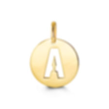 10kt Gold Signature Initial Pendant