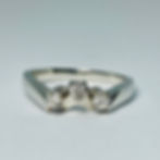 Thumbnail: 10kt Gold Diamond Cluster Ring Set