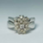 Thumbnail: 10kt Gold Diamond Cluster Ring Set