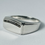 Thumbnail: 10kt White Gold Black Diamond Signet Ring