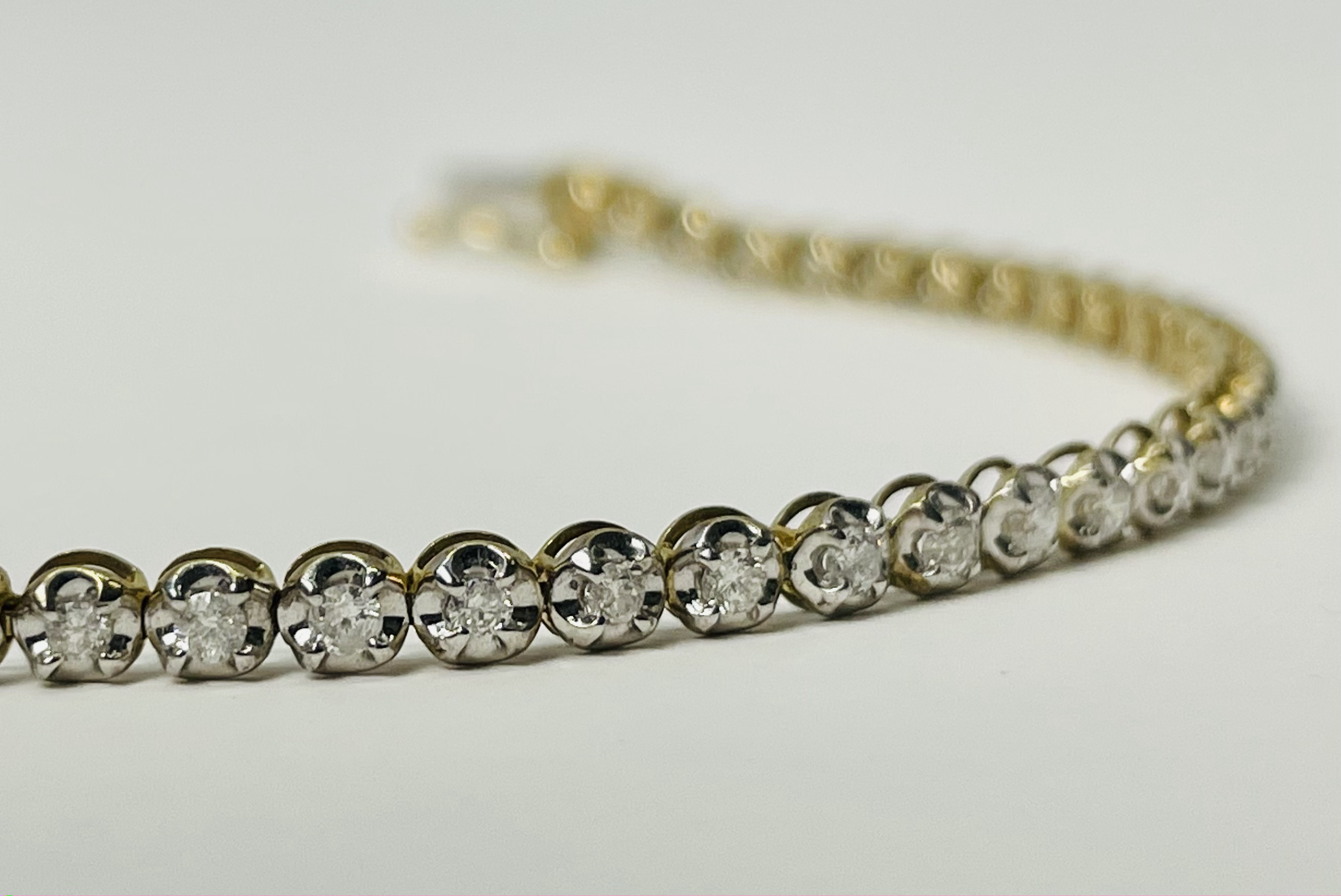 10kt Gold 1.00ctw Diamond Tennis Bracelet