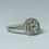 Thumbnail: 14kt White Gold Diamond Halo Engagement Ring