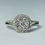 Thumbnail: 14kt White Gold Diamond Halo Engagement Ring
