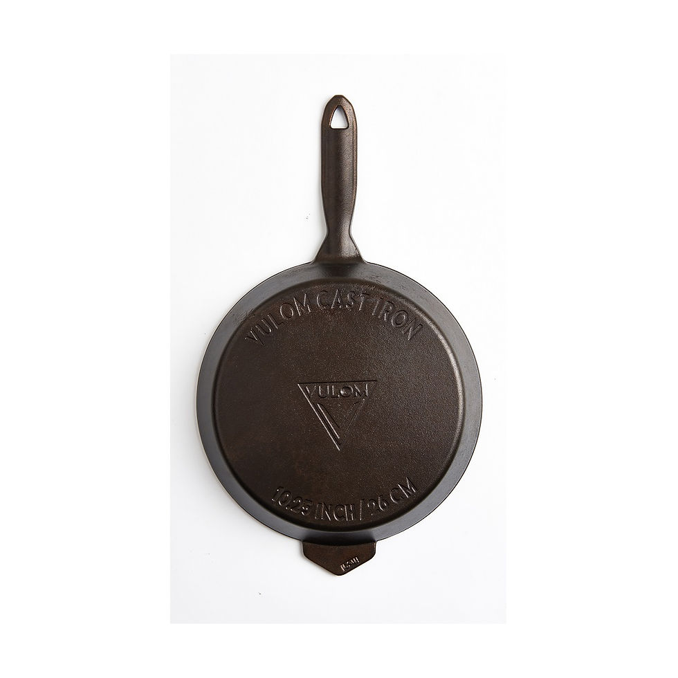 Küçük resim: VULOM SHINE Seasoned Demir Döküm Tava 26cm