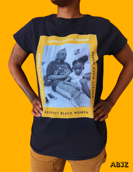 Respect X Protect BLACK WOmen_Model_tshirt.png