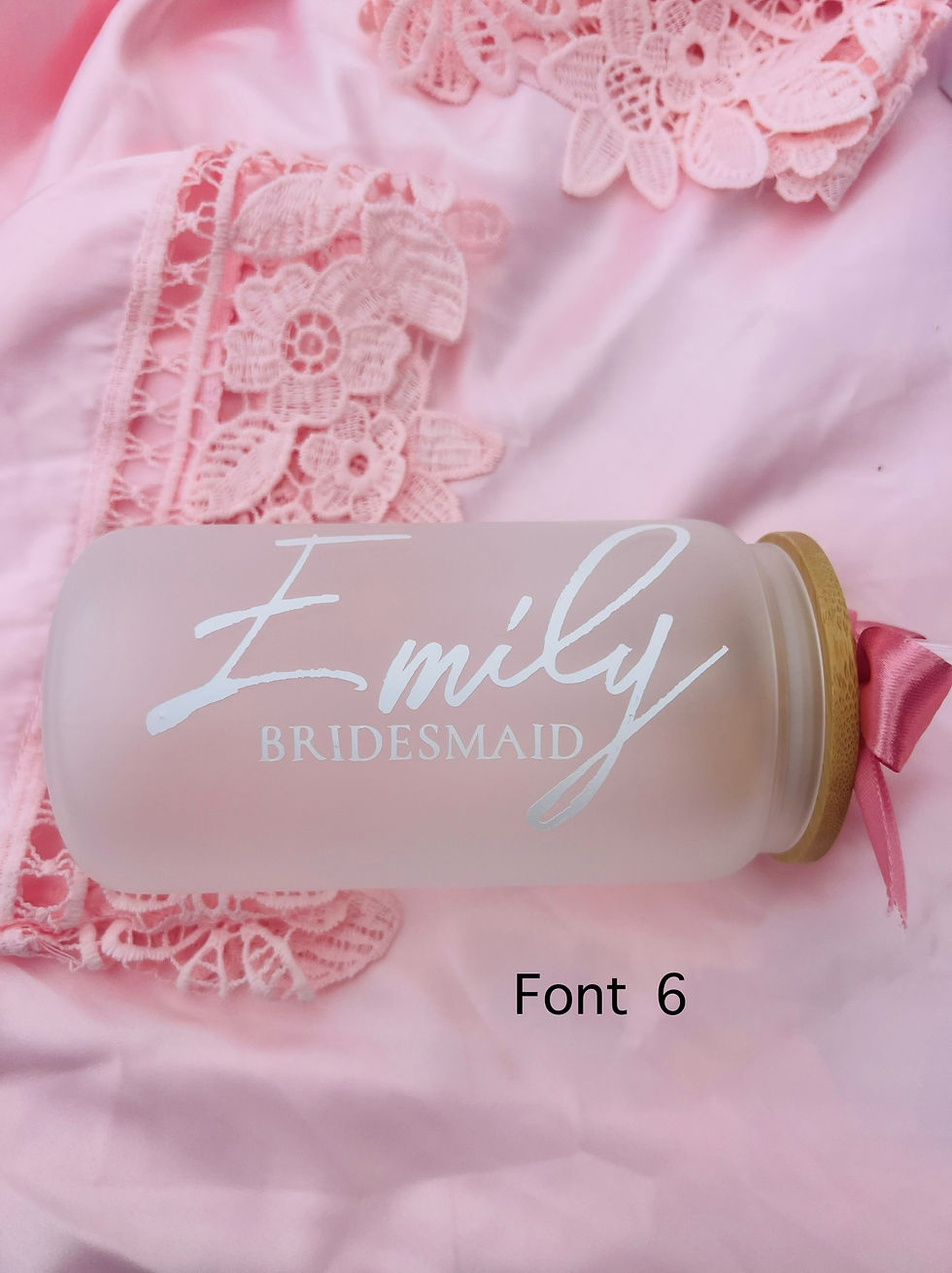 Thumbnail: Personalised Bridesmaid Glass Tumbler