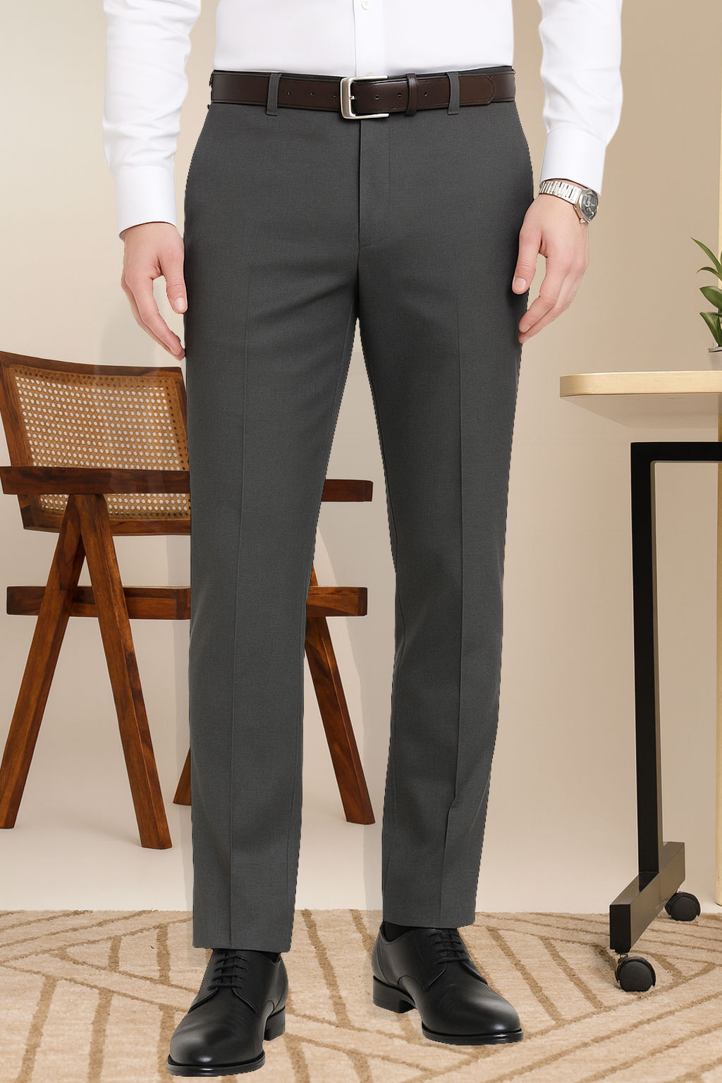 Men's Premium Stretchable Formal Trouser with Techno Flex Waistband STYLE 01