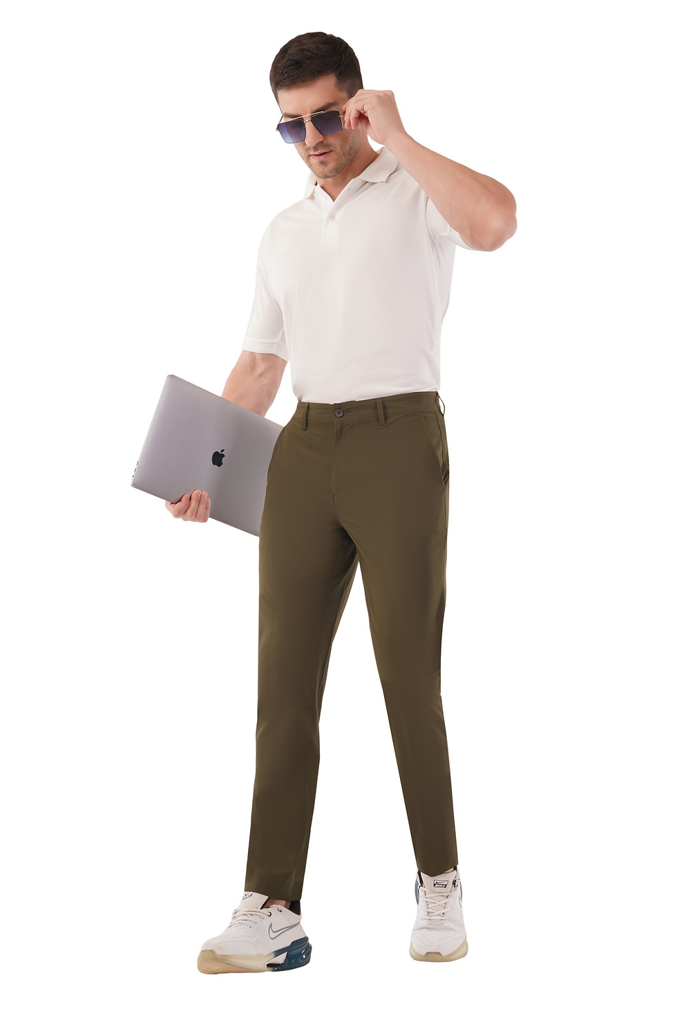 Thumbnail: Men's Premium 4-Way Stretchable Formal Pants STYLE 15