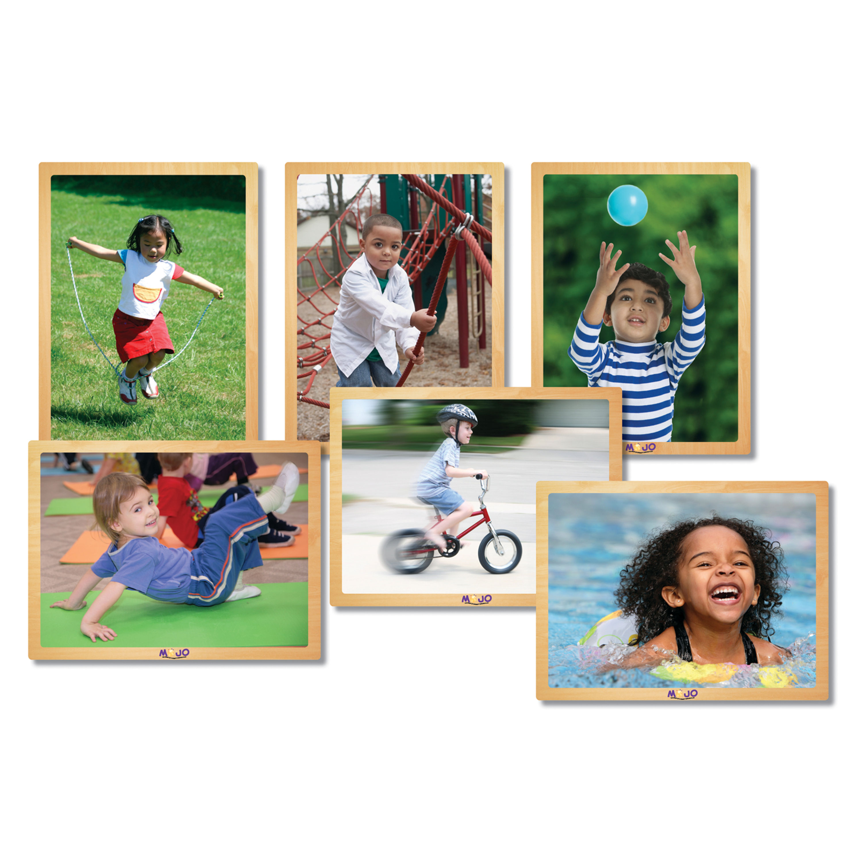 Kids in Motion Wooden 6-Puzzle Set