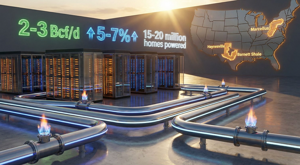 AI and alternative energy: Gas consumption