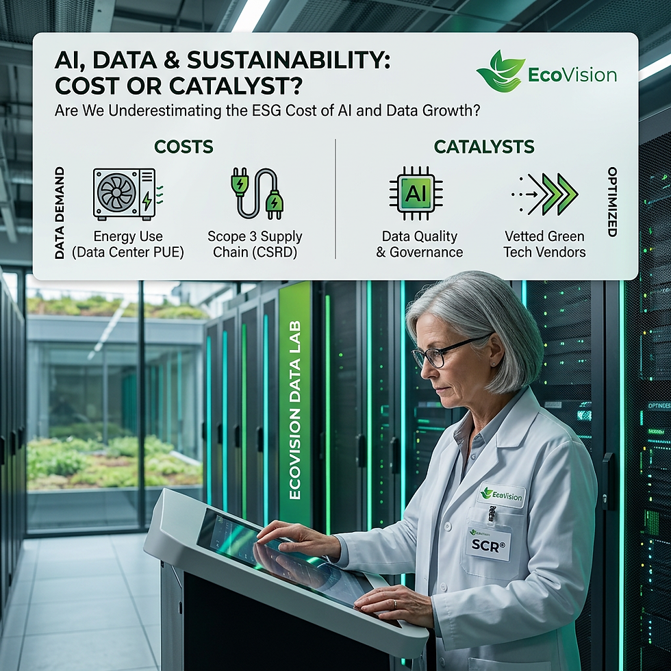 AI, Data & Sustainability: Cost or Catalyst?