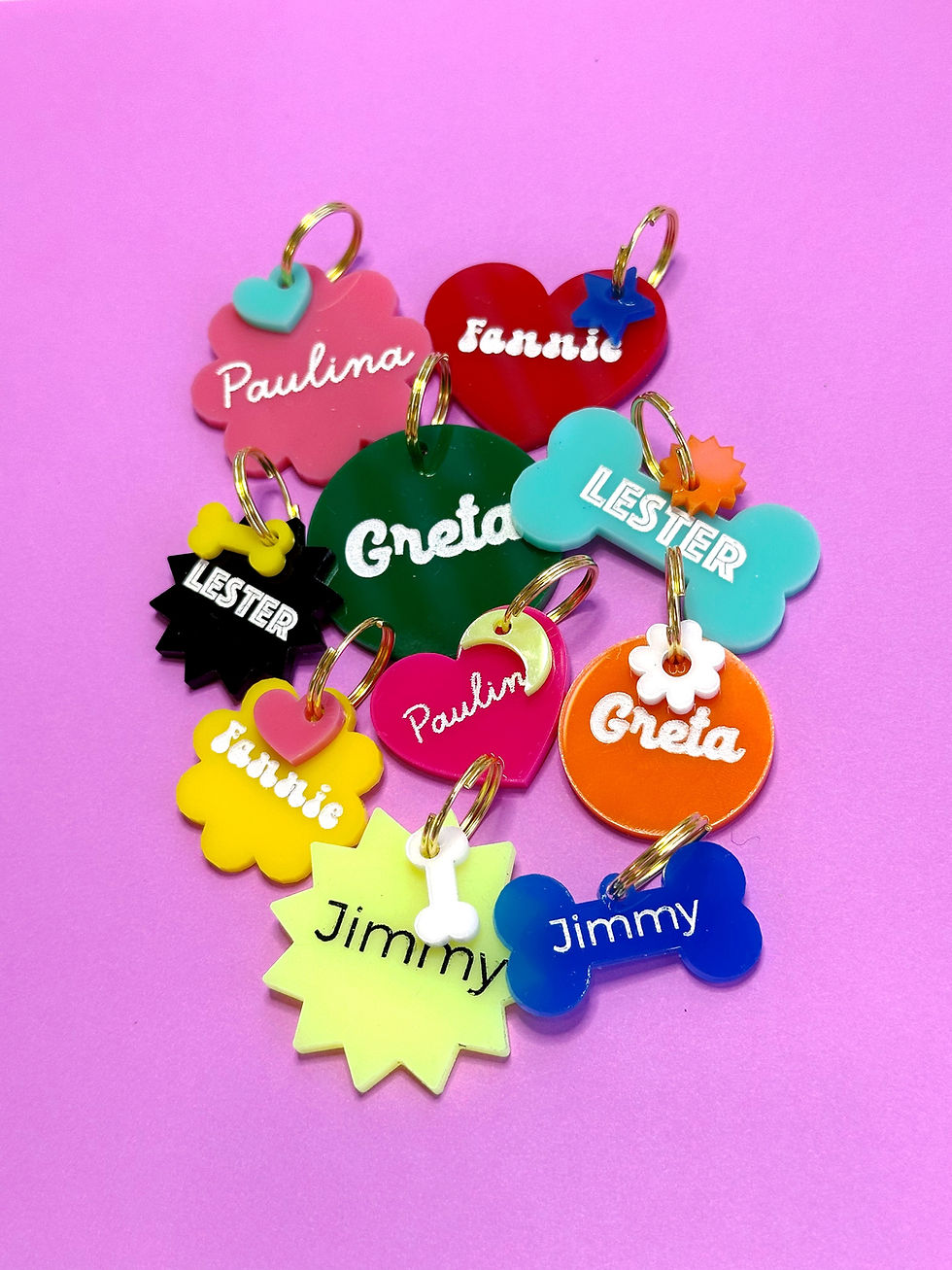 Thumbnail: Colorful Classic Custom Pet Tag