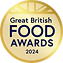 Great British Food award gold medal logo, awarded to Orkney Gin Company Orkney Vodka in 2024.