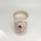 Rhubarb Old Tom eco soy wax recycled bottle candle