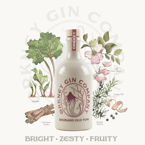 Rhubarb Old Tom Hamper | Orkney Gin Company | Award Winning All Natural