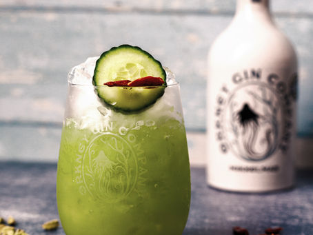 The Seven Seas, a stormy cocktail including Orkney Gin Company Mikkelmas Gin