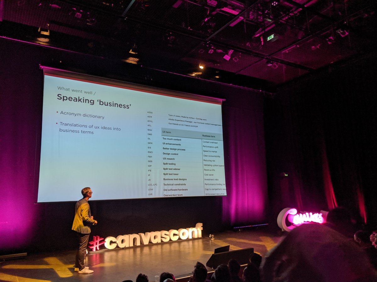Martyn presenting at Canvas conference