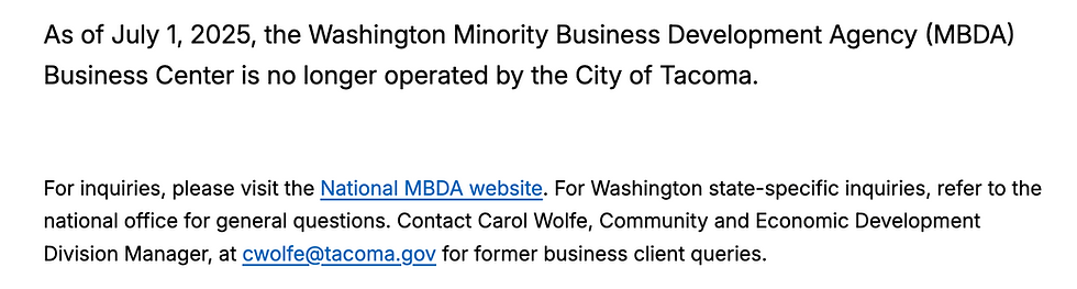 At King’s Dream Business Consulting, we stand at a critical crossroads as we witness the closure of Washington’s Minority Business Development Centers (MBDCs) — a vital lifeline for minority entrepreneurs and small business owners in our state. This move not only signals the loss of valuable resources and support structures but also reflects a deeper systemic neglect of communities that have long been marginalized.