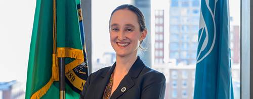 Official portrait of Seattle Mayor Katie Wilson, Office of the Mayor, City of Seattle