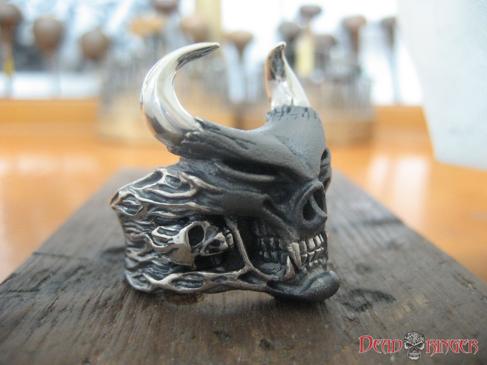 Speed Demon Skull Ring