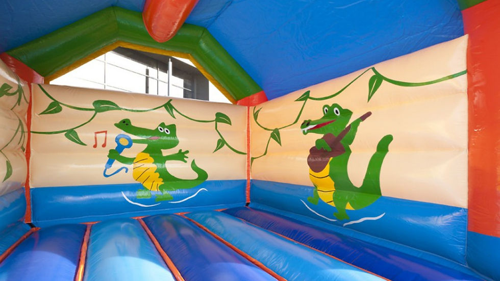 Hüpfburg Huepfburg Krokodil Stadtfest Vereinsfest