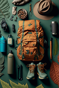 David_Remazeilles_a_collage_of_hiking_gear_f464392d-6835-475b-affa-3f733df7d3a0.png