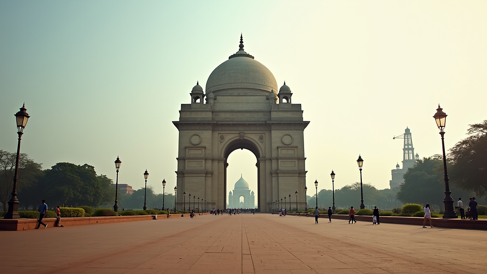 Wide angle view of the iconic Victoria Memorial in Kolkata