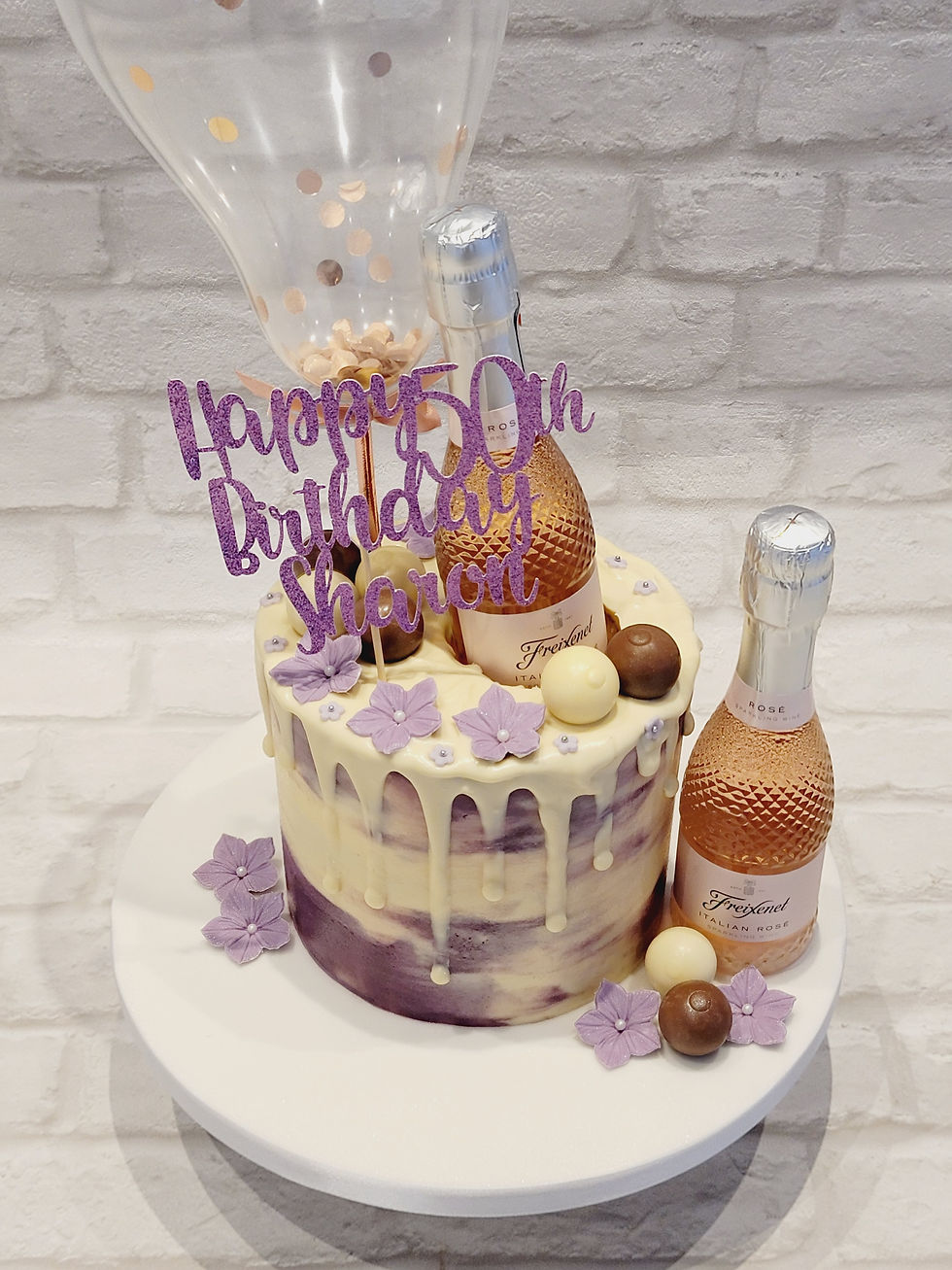 Champagne Drip Celebration Cake