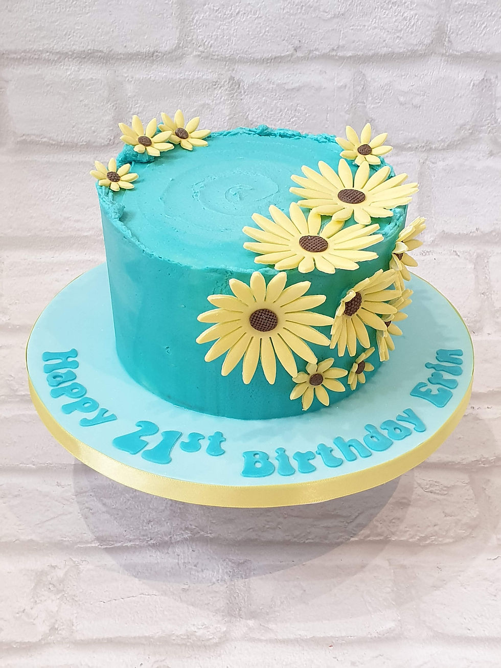 Sunflower Themed Celebration Cake