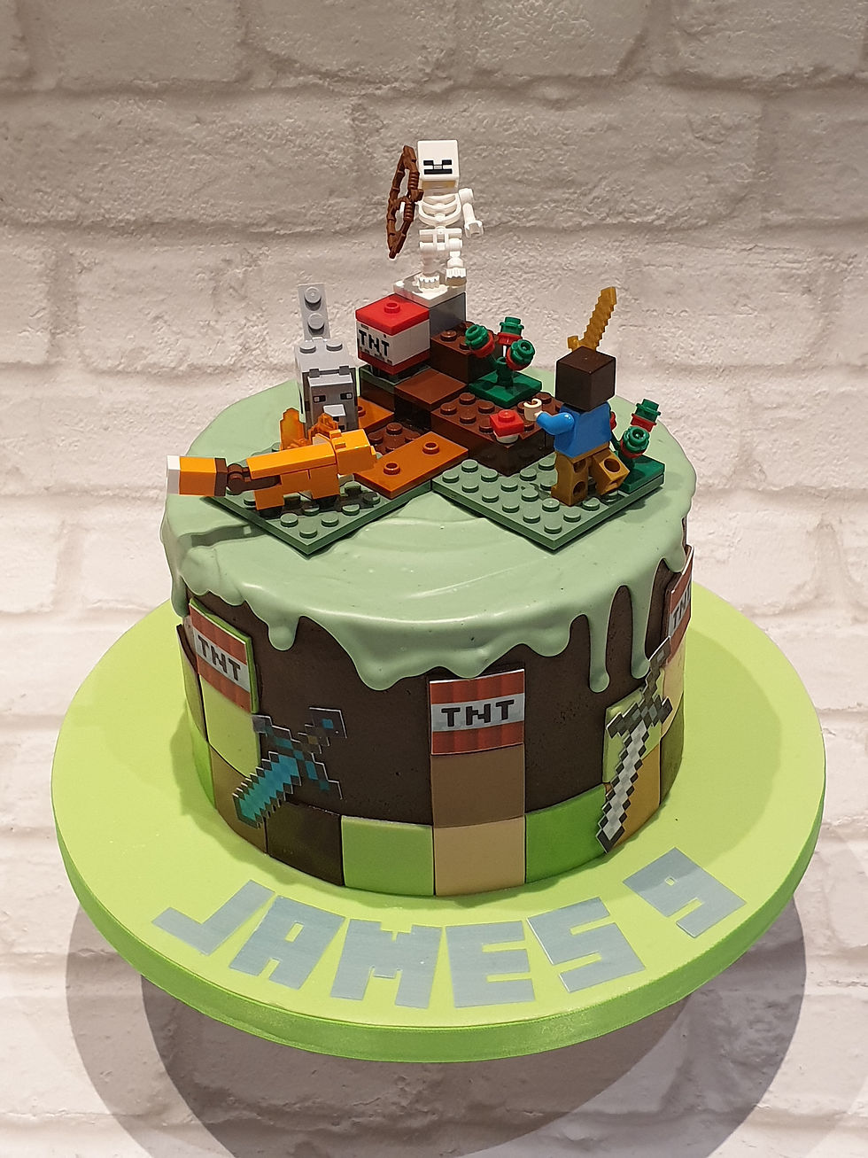 Lego Themed Birthday Cake
