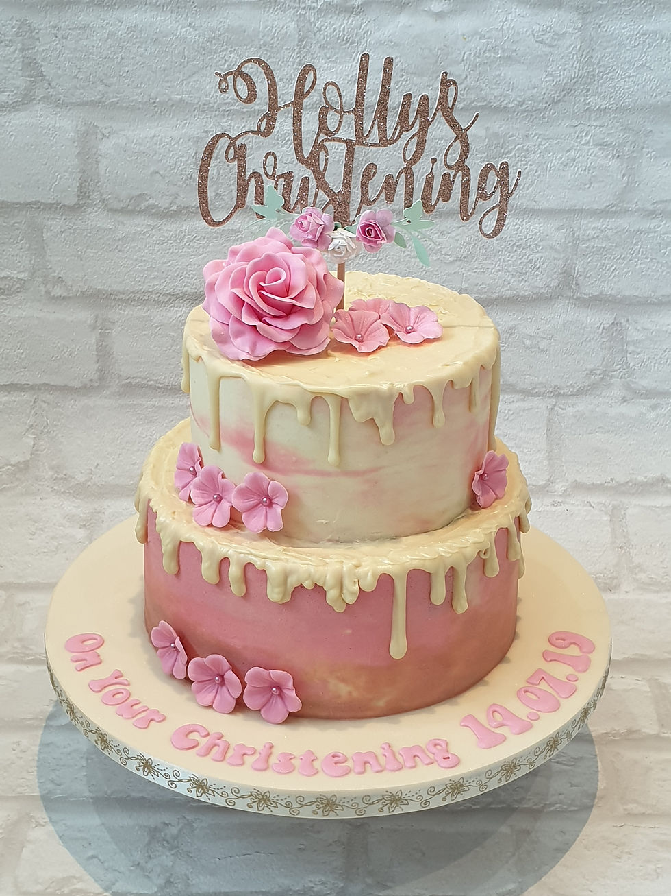 2 Tier Drip Cake