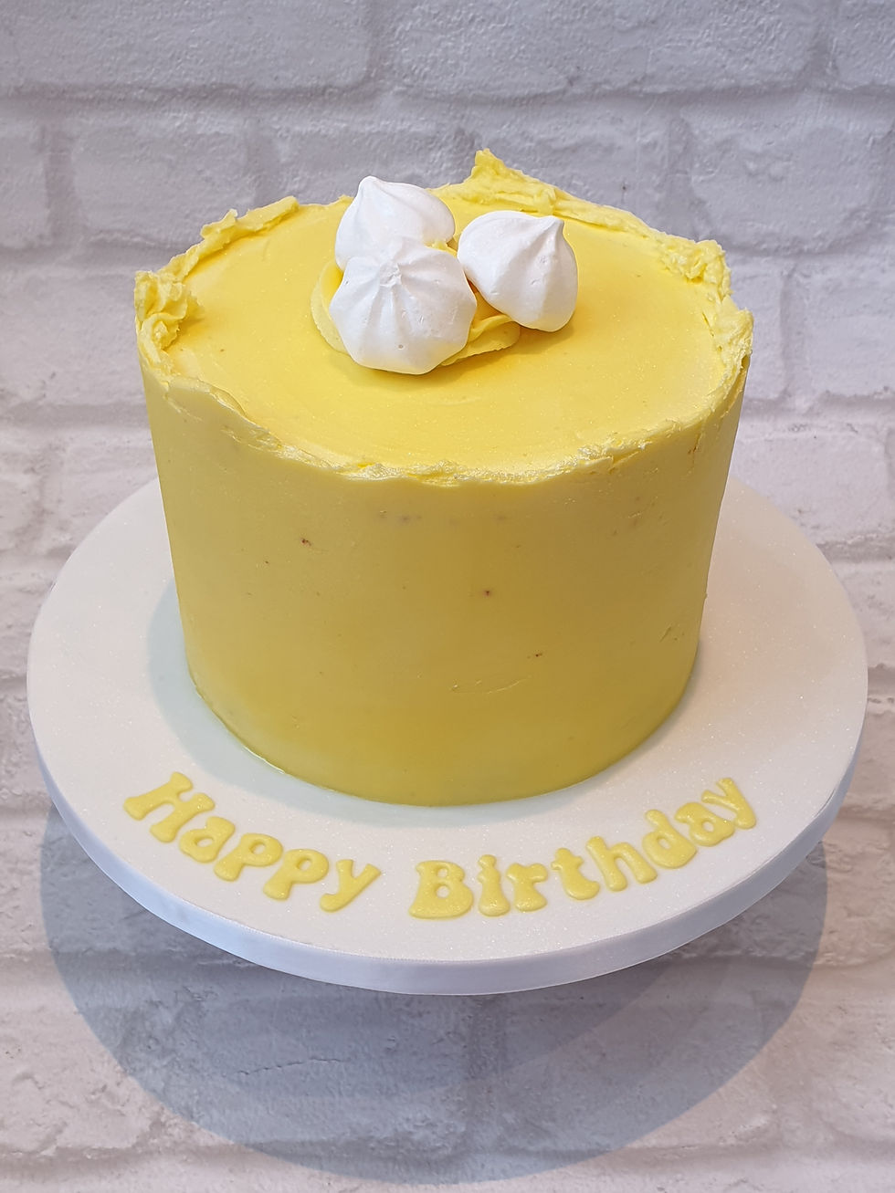 Lemon Celebration Buttercream Drip Cake